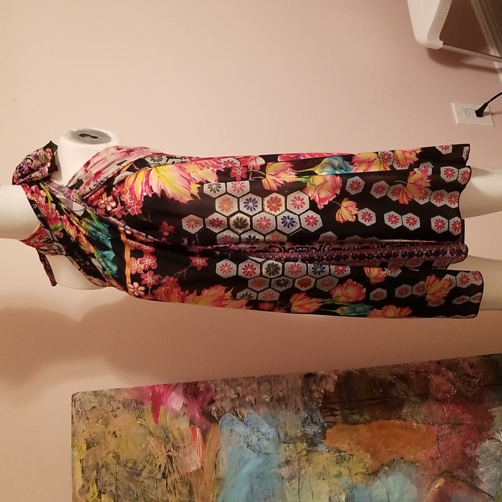 CAMILLA PAINTED LAND LONG SORONG CONVERTS DRESS COLLECTIBLE unicorn 🦄 CAPE ALSO - Picture 10 of 17